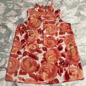 Loft floral sleeveless top